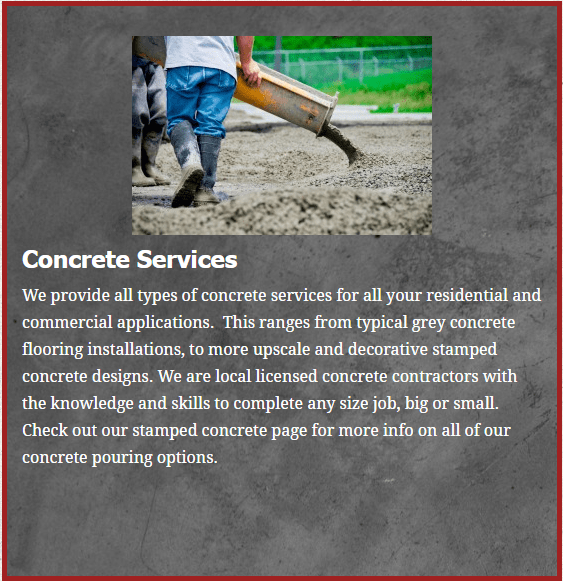 concrte paving contractor